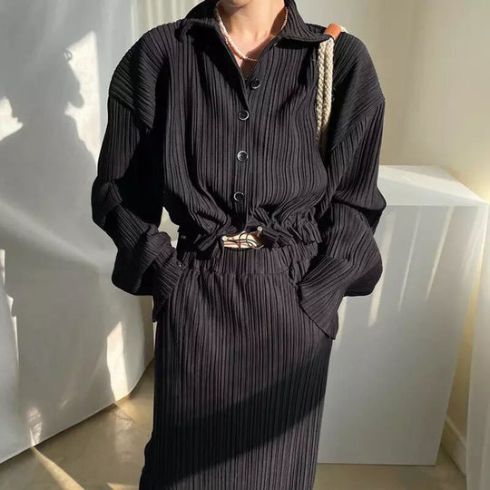 Damen elegantes und modernes Hemdblusenkleid EB