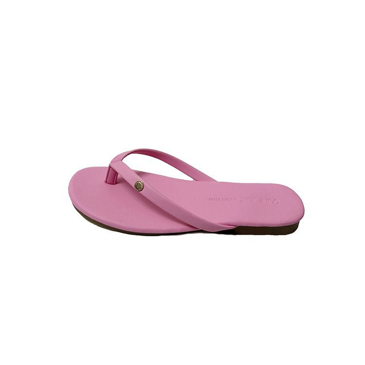 Damen Flip-Flops mit minimalistischer Riemenführung und bequemem Fußbett EB