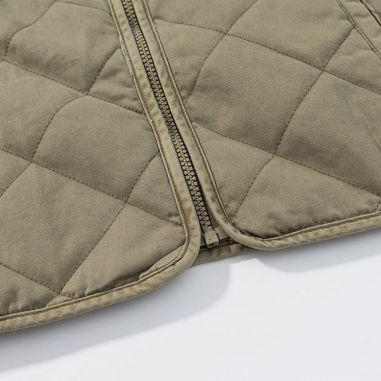 Damen gesteppte Übergangsjacke mit schlichten Taschen und elegantem Schnitt EB