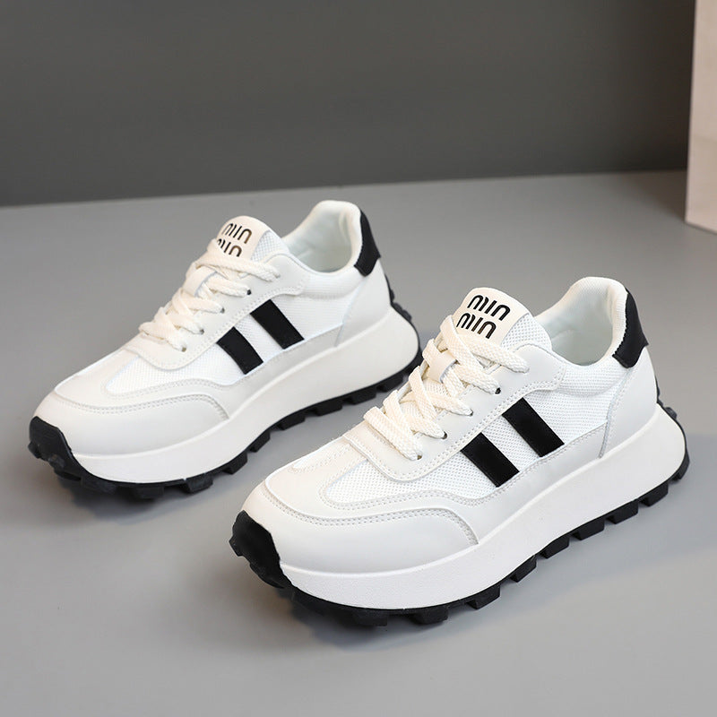 Damen Sportliche Sneaker mit rutschfester Laufsohle und atmungsaktivem Obermaterial EB
