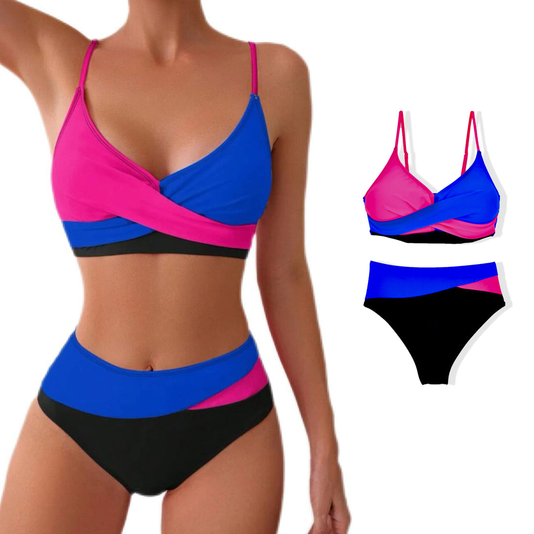 Damen Sportliches Zweiteiler Bikini-Set EB