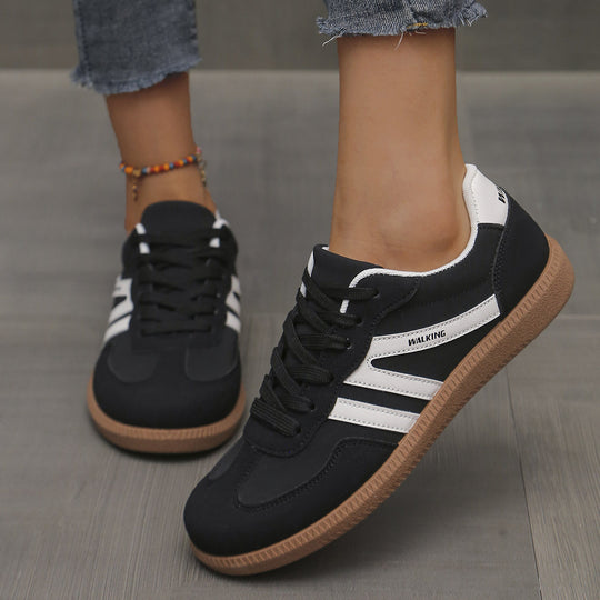 Damen Retro-Sneaker mit Gummisohle, leichtem Textilfutter und Komfortfußbett EB