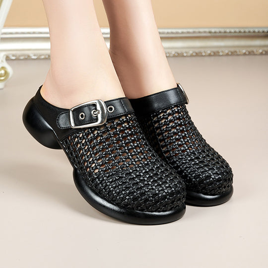Damen Komfortable Clogs mit modischem Strukturdesign EB