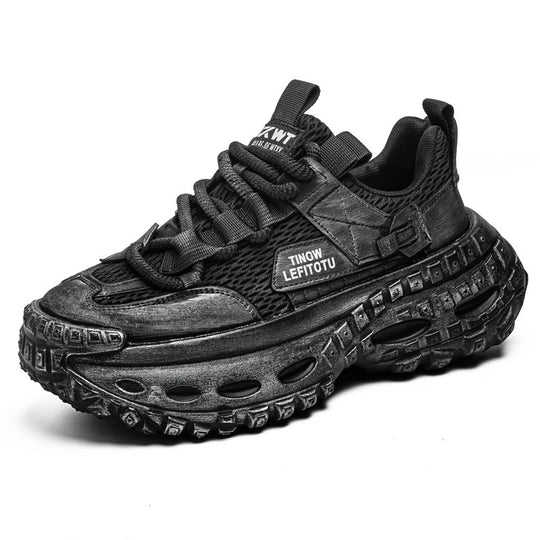 Damen Sportliche High-Top Sneakers mit einzigartigem Design und dämpfender Sohle EB