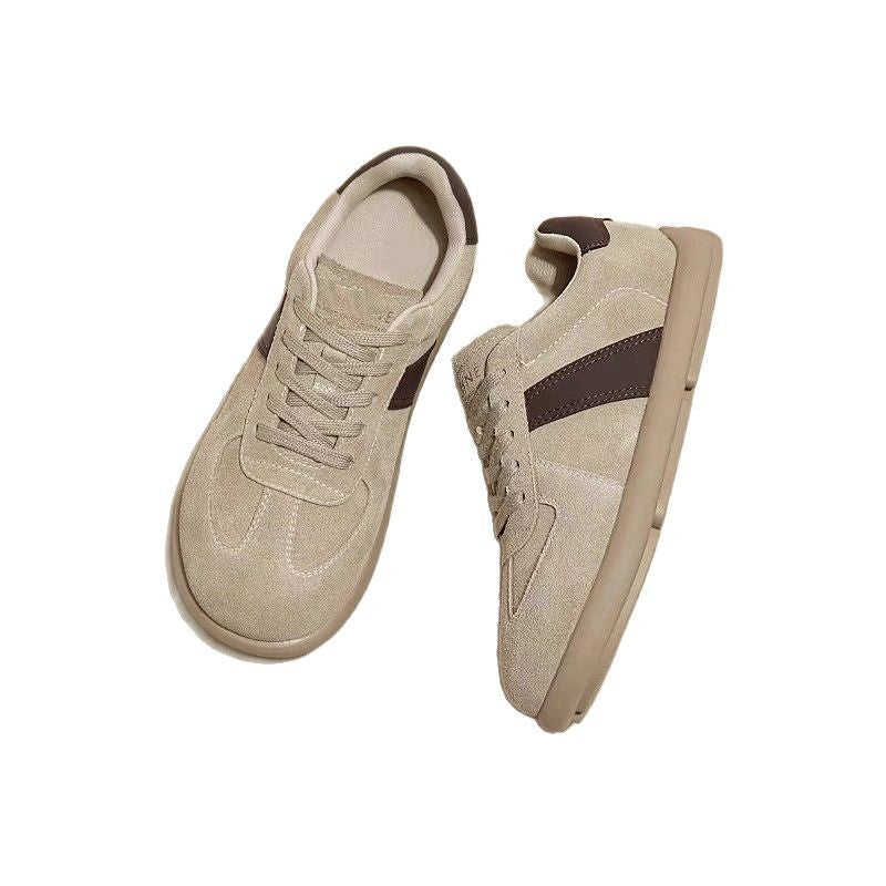 Damen Sportliche Schnürschuhe aus hochwertigem Wildleder mit rutschfester Sohle EB