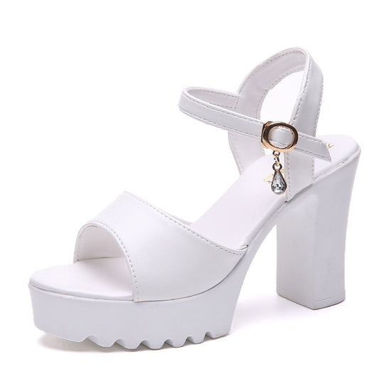 Damen Absatzsandalen mit trendigem Blockabsatz und eleganten Riemen EB