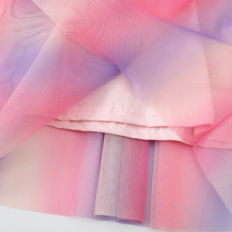 Mädchen Tüllkleid mit Ballerina-Motiv EB