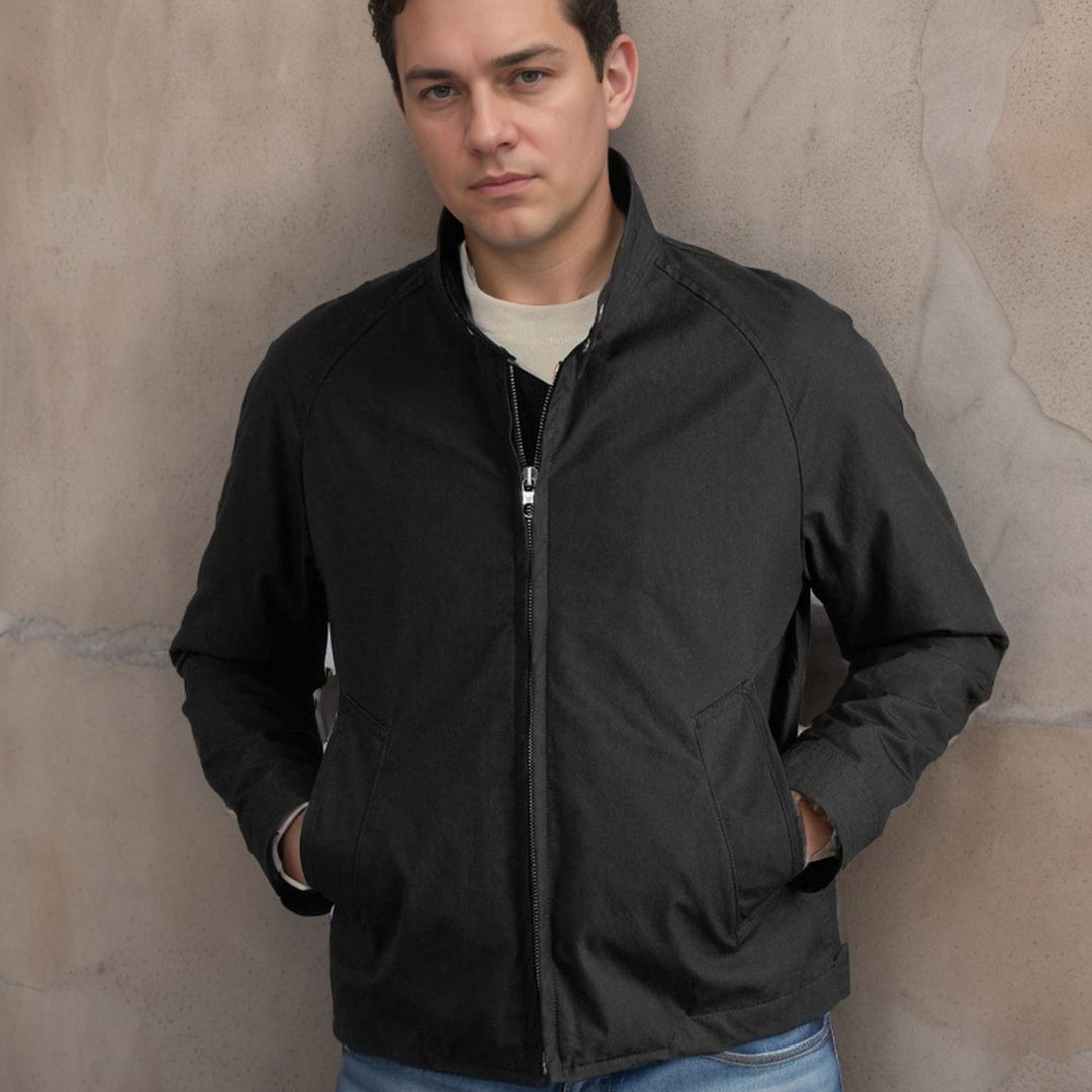 Herren leichte Freizeitjacke im modernen Design mit Stehkragen EB