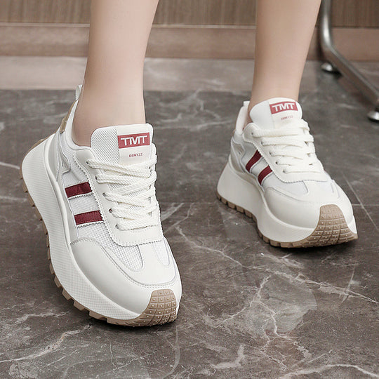 Damen Plattform Sneakers mit innovativen Trämpfen und rutschfester Laufsohle EB