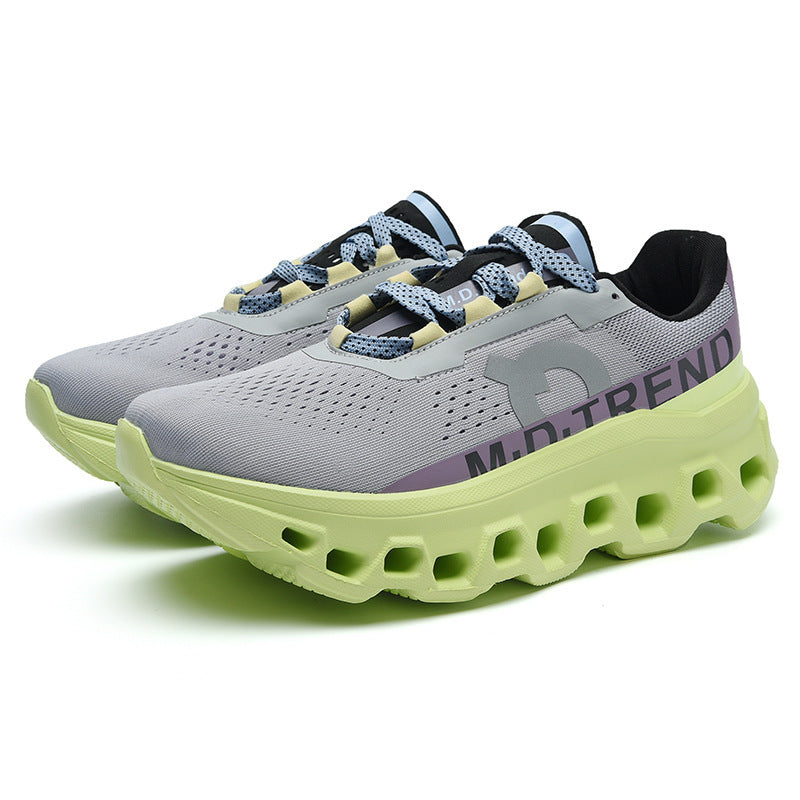 Unisex innovative Hohlkammer-Plateau-Sneaker mit ultraleichter Gittersohle und nahtlosem Mesh-Obermaterial EB