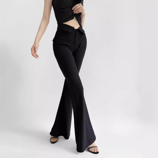 Damen elegante Flared-Hose EB