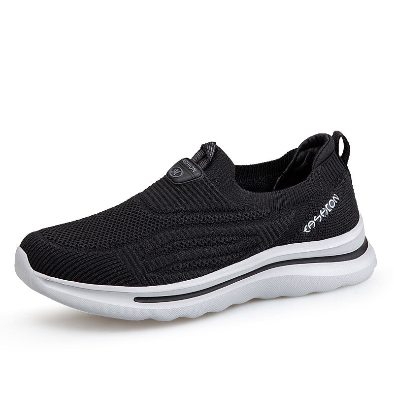 Damen Bequeme Slip-On Lauf-Sneaker mit atmungsaktivem Obermaterial EB