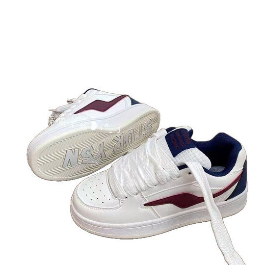 Damen Komfortable Freizeitsneaker mit farblich abgesetztem Akzent EB