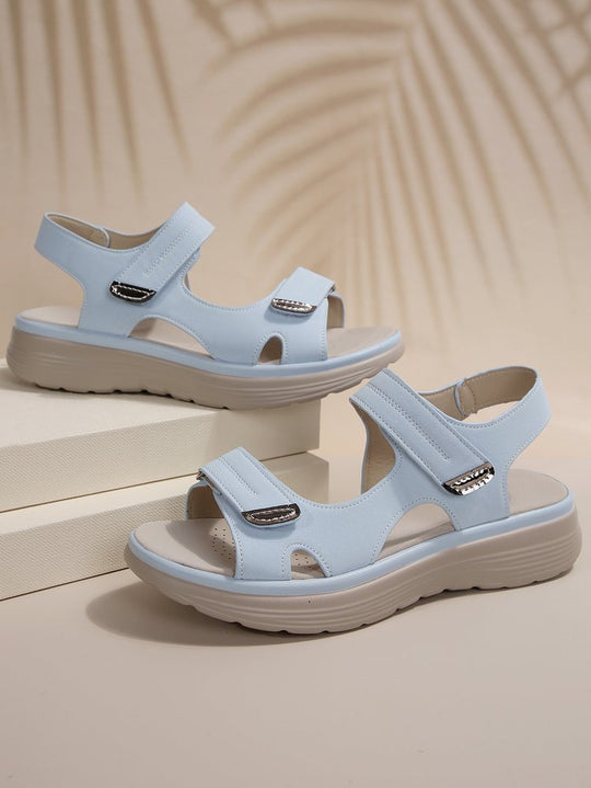 Damen Komfortable und modische Sandalen mit verstellbaren Riemen EB