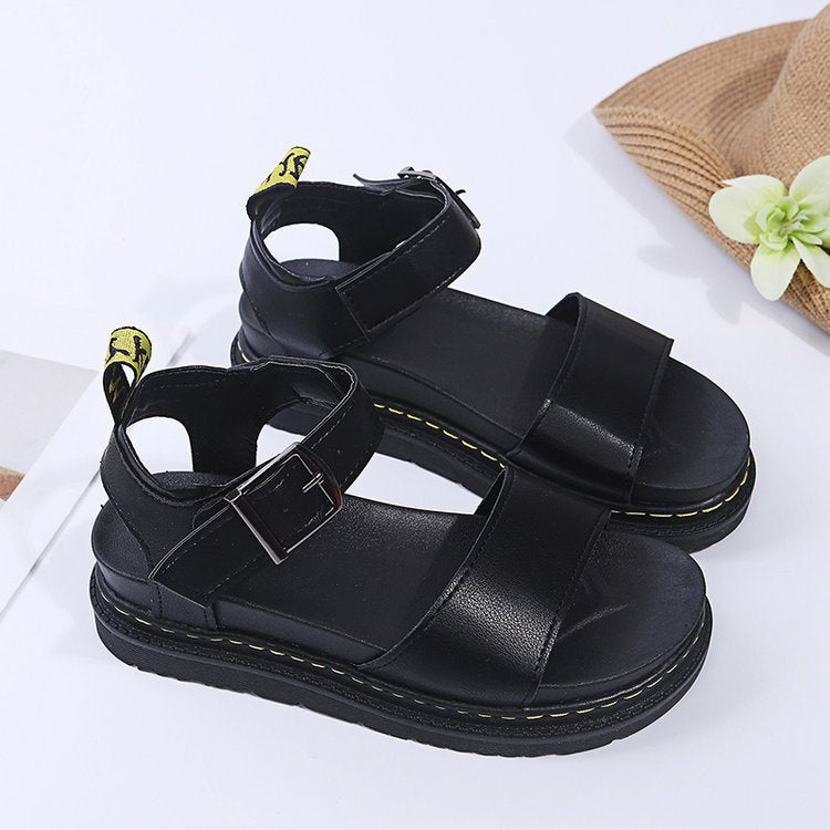 Damen Riemensandalen mit ergonomischem Fußbett und verstellbarem Schnallenverschluss EB