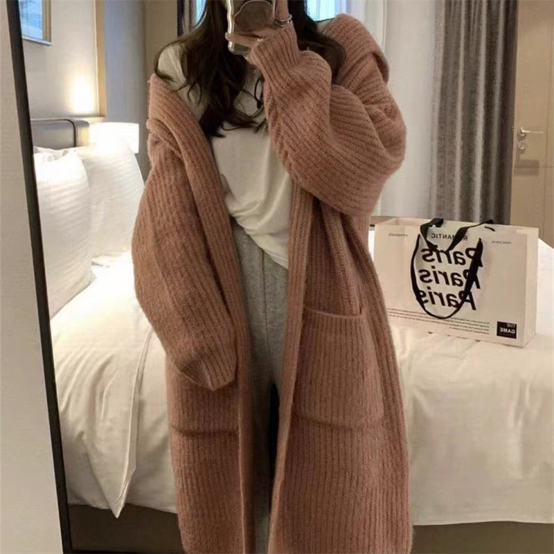 Damen Langstrickjacke mit eleganter Rippstruktur und praktischen Taschen EB