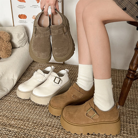 Damen Clogs mit dekorativem Schnallen-Design und rutschfester Sohle EB