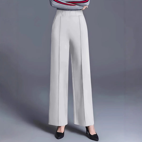 Damen Weite Hochbund-Hose mit eleganten Bügelfalten EB