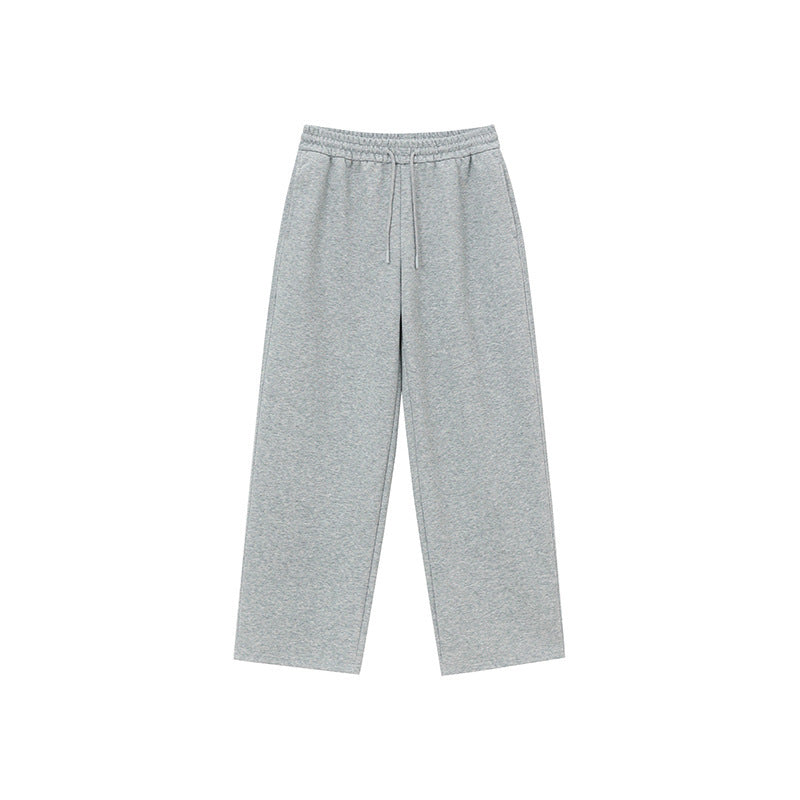 Unisex Relaxed-Fit Loungehose mit hohem Elastikbund, Kordelzug und geradem Bein EB