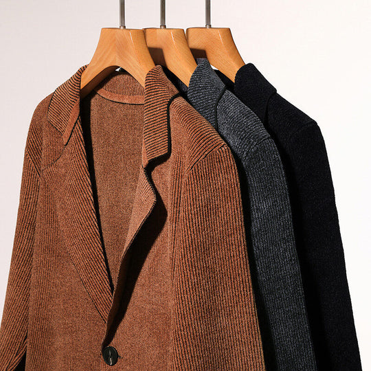 Herren elegante Blazerjacke mit zeitlosem Design und praktischen Taschen EB