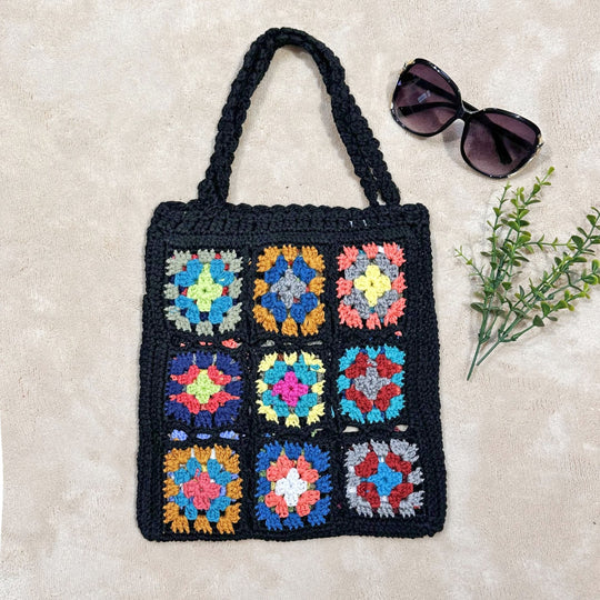 Damen Handgefertigte Häkel-Tasche EB