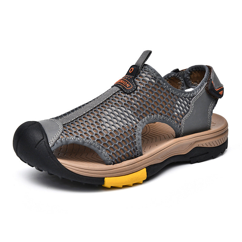Herren Atmungsaktive Outdoor-Sandalen mit rutschfester Sohle und verstellbarem Riemen EB