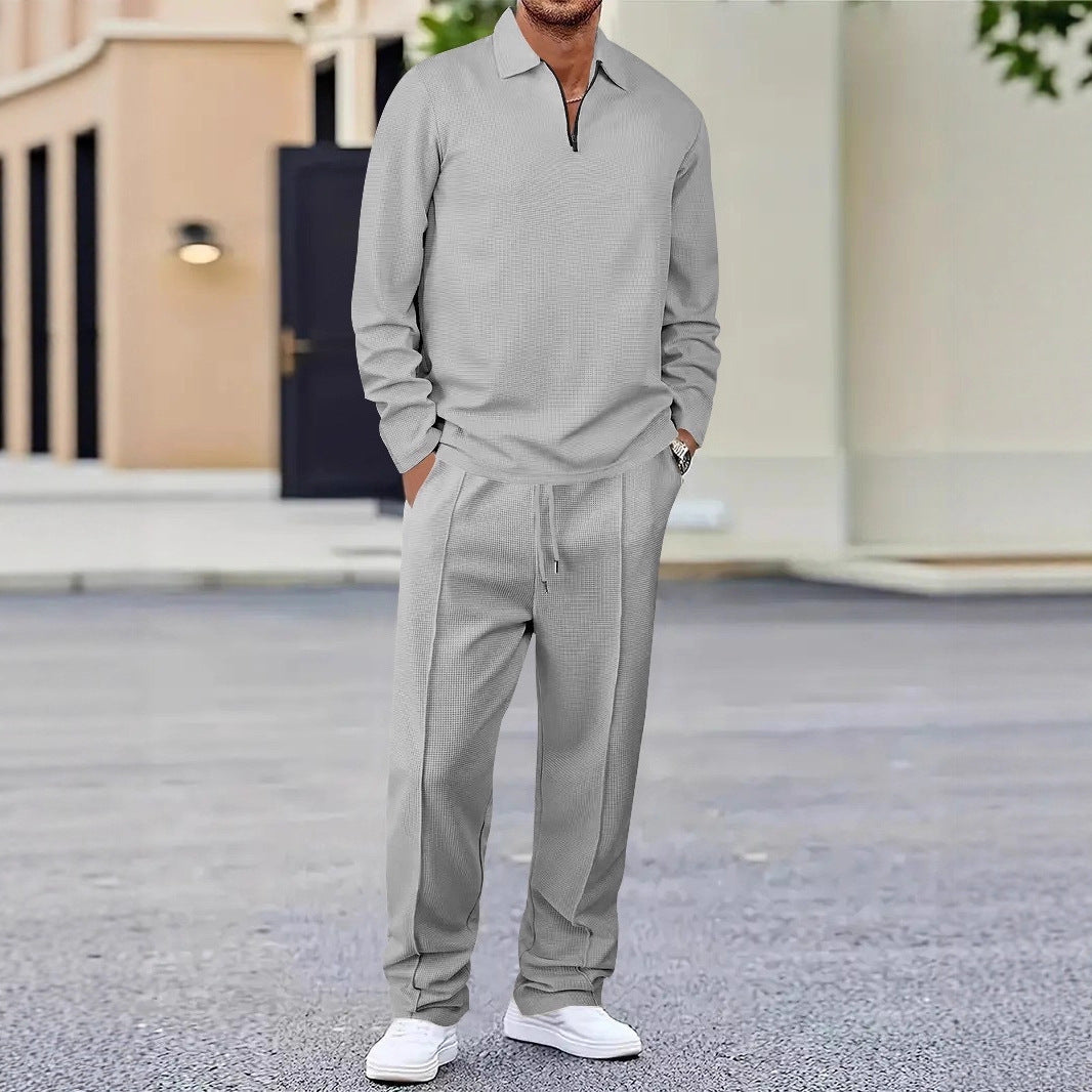 Herren sportliches Poloshirt und Jogginghose Set EB