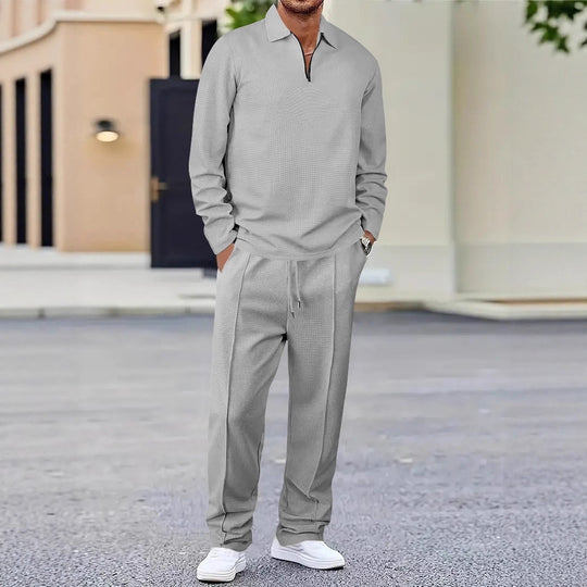 Herren sportliches Poloshirt und Jogginghose Set EB