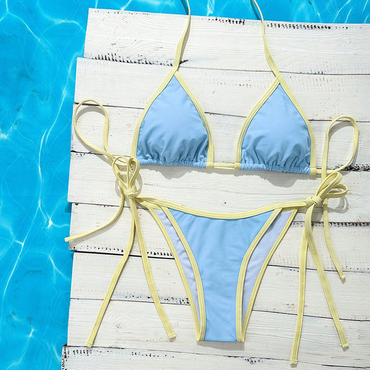 Damen Triangel-Bikini mit verstellbaren Bändern EB