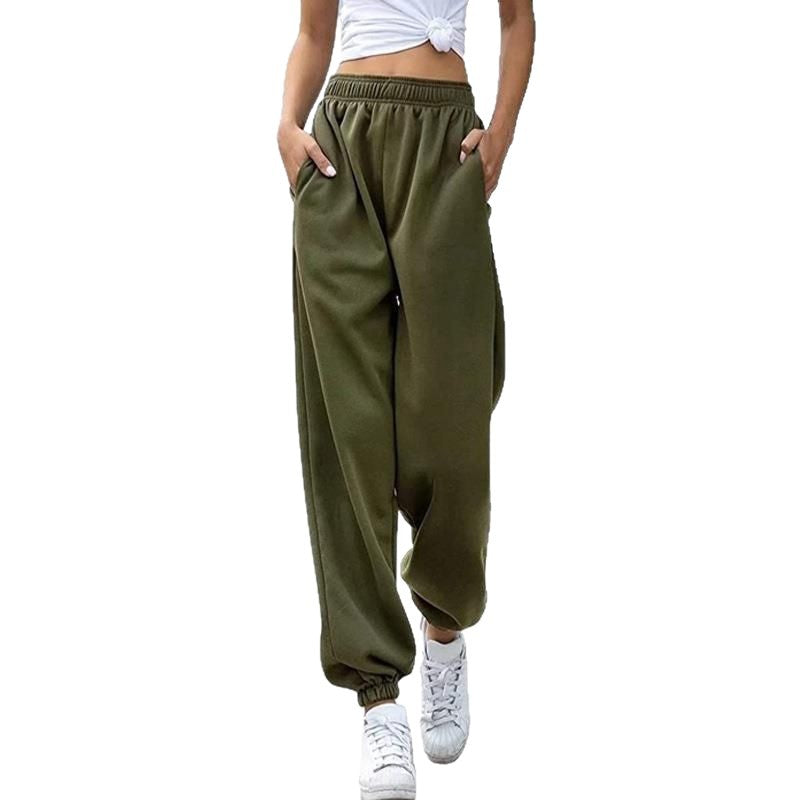 Damen nan gemütliches Lounge-Jogginganzug-Set mit Oversize-Hoodie und elastischer High-Waist Jogginghose EB