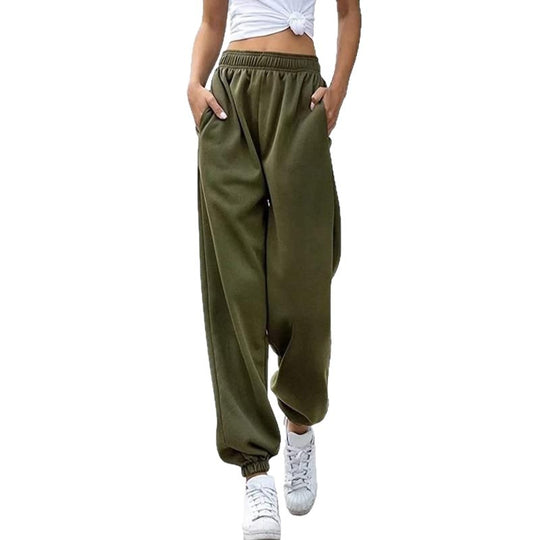 Damen nan gemütliches Lounge-Jogginganzug-Set mit Oversize-Hoodie und elastischer High-Waist Jogginghose EB