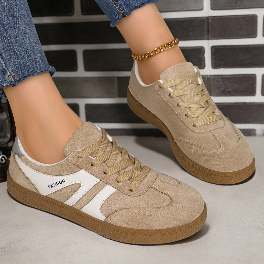 Herren nan retro Veloursleder Sneaker mit gepolstertem Fersenkragen und profilierter Gummilaufsohle EB