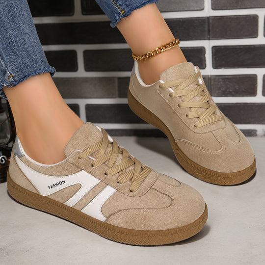 Herren nan retro Veloursleder Sneaker mit gepolstertem Fersenkragen und profilierter Gummilaufsohle EB