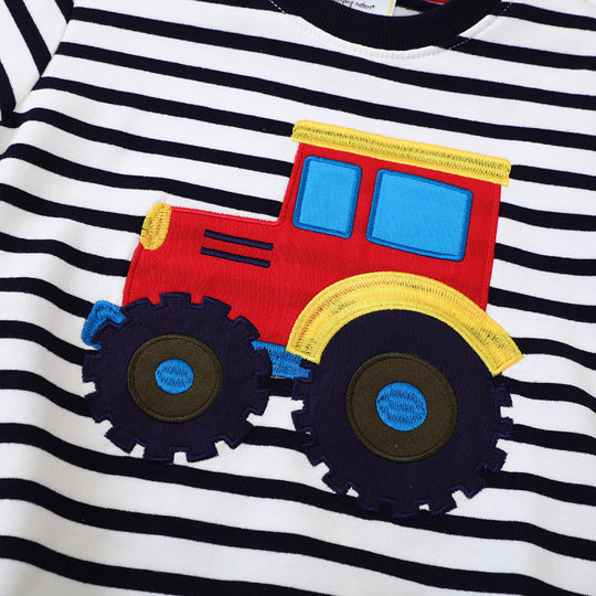 Jungen Sweatshirt mit kreativem Traktor-Design EB