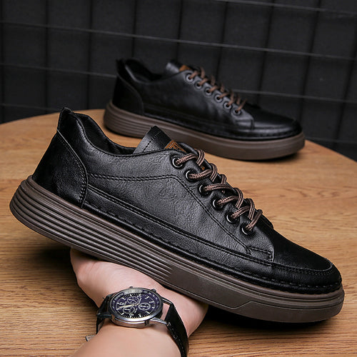 Damen Bequeme schwarze Sneaker mit dämpfender Sohle und modischem Design EB