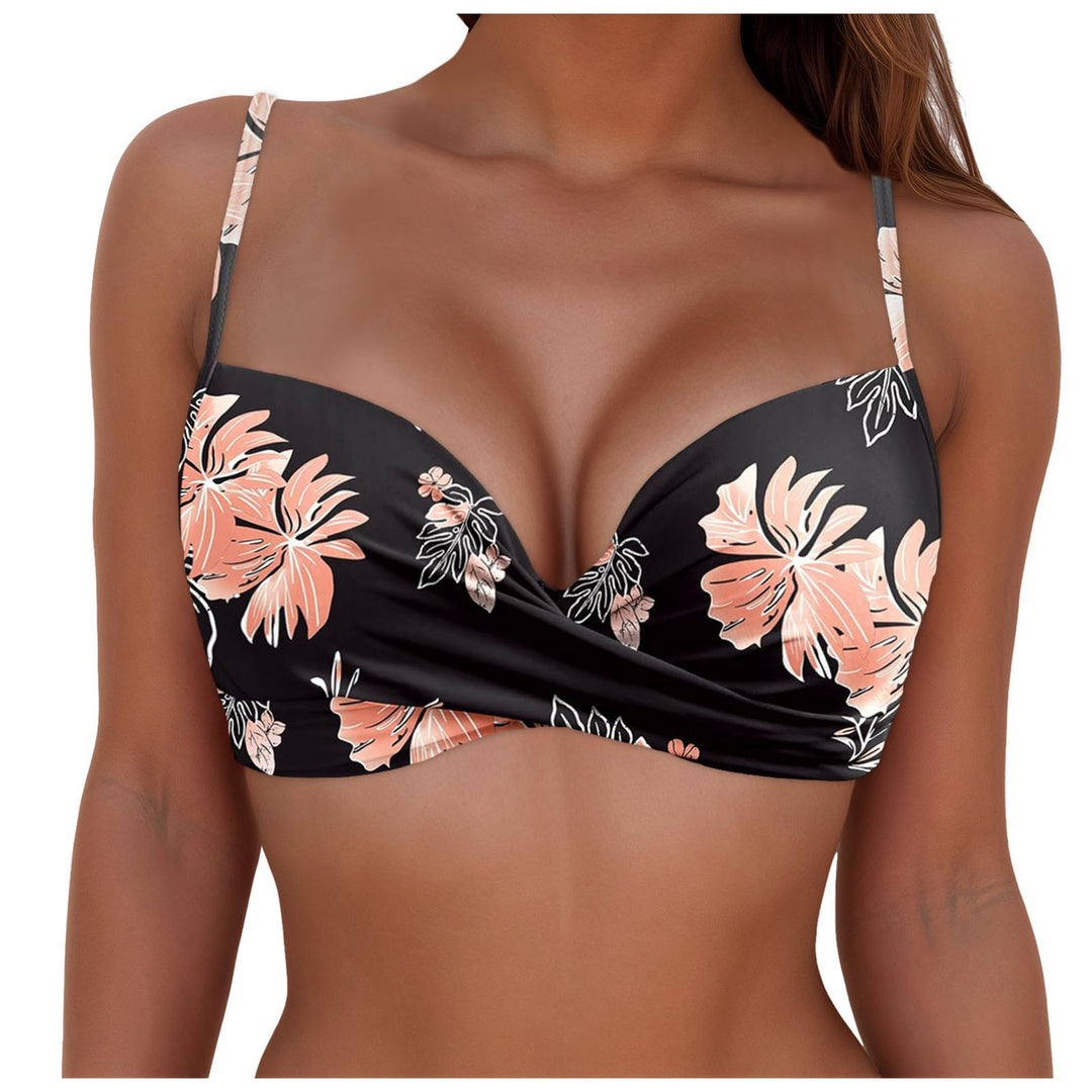Damen Wickel-Bikinioberteil mit verstellbaren Trägern EB