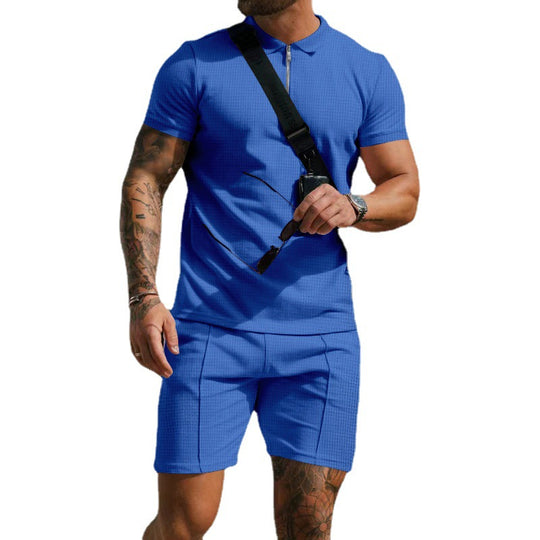Herren Poloshirt mit strukturiertem Gewebe und praktischen Seitentaschen EB