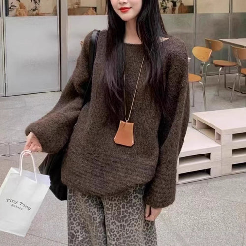 Damen Oversized Strickpullover EB