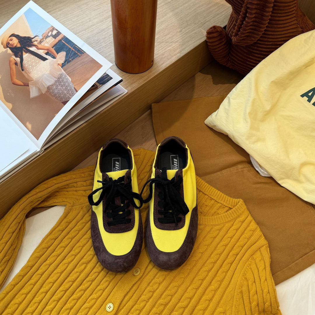 Damen Modische Sneakers im dynamischen Farbdesign mit atmungsaktiven Materialien EB