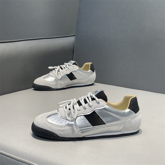 Damen Sportliche Sneakers mit atmungsaktiver Oberflächenstruktur und rutschfester Laufsohle EB