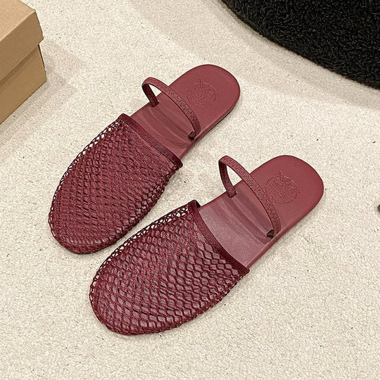 Damen komfortable und elegante offene Pantoletten EB