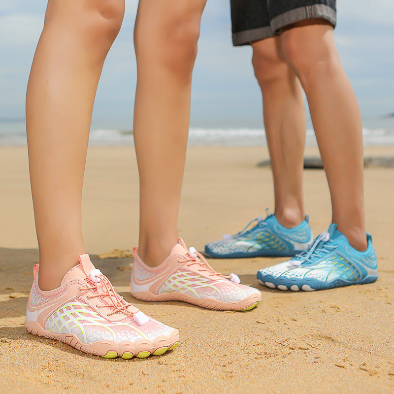 Damen wasserdichte Badeschuhe mit rutschfester Sohle und atmungsaktivem Obermaterial EB
