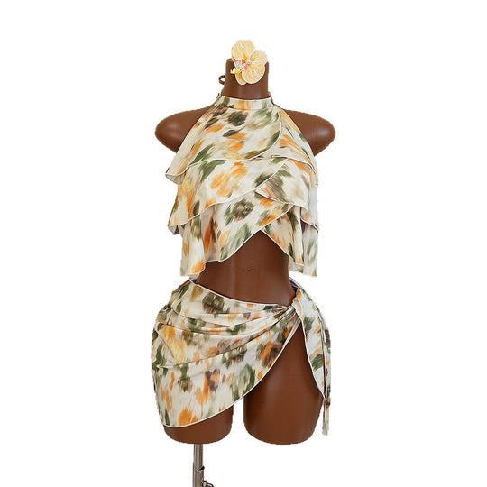 Damen Wickeltop mit asymmetrischem Schnitt EB