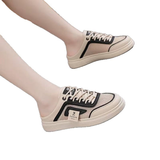 Damen Sportliche Slipper mit atmungsaktivem Mesh-Obermaterial EB