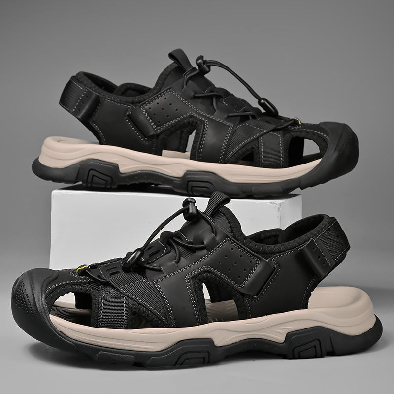 Herren Sportliche Sandalen mit rutschfester Sohle und verstellbarem Riemen EB