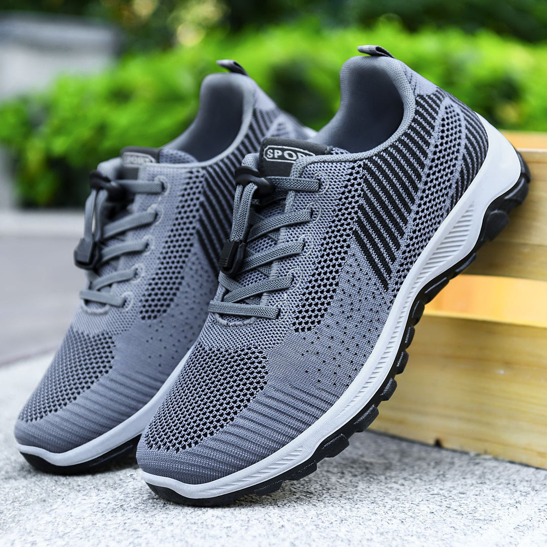 Damen Sportliche Mesh-Sneaker mit elastischem Schnellschnürsystem EB