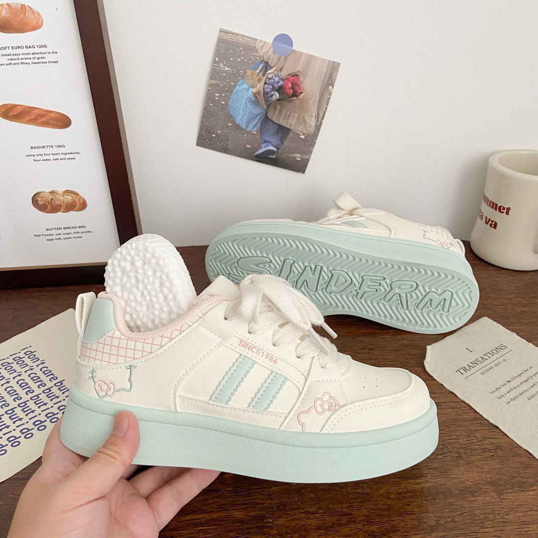 Damen Sportliche Sneakers mit verspielten Tiermotiven und atmungsaktiver Laufsohle EB