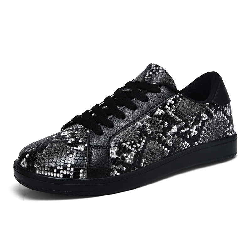 Damen Sportliche Sneakers mit elegantem Schlangenmuster EB