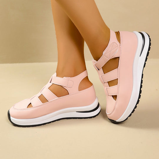 Damen Komfortable Wedge-Schuhe mit verstellbarem Riemendesign EB