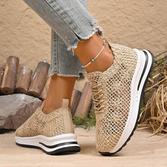Damen Atmungsaktive Sneakers aus Netzmaterial EB